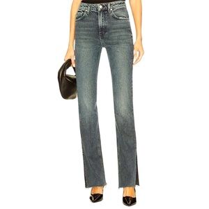 GRLFRND Harlow Highrise bootcut Women's loose Slit hem Jeans